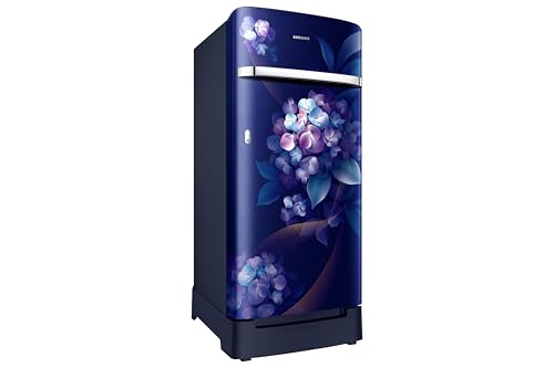 Image of Samsung 189 L, 5 Star, Digital Inverter, Direct-Cool Single Door Refrigerator (RR21H2H25HS /HL, Hydrangea Blue, Base Stand Drawer, Single Touch Defrost, 2026 Model)