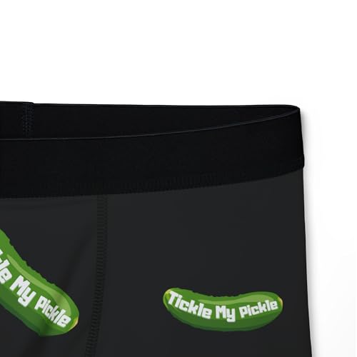 Funny Men's Boxers - Tickled My Pickle, for Him, Humor Underwear, Gag Gift, Unique Pajamas3