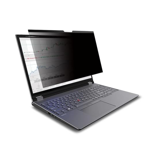 Docooler Magnetic Privacy Screen, 11.6‘’-15‘’6 Inch Anti Blue Light Screen Filter Protector, Reduce Eye Strain Anti Glare?UV Light Laptop Screen Protector Blocking Filter with 16:9 Aspect Ratio