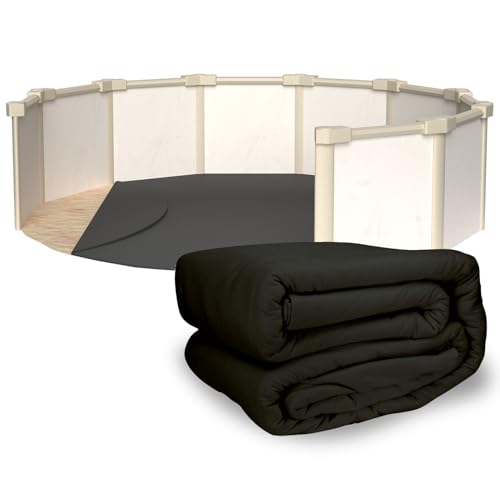Rhino Pad 24 ft Round Pool Liner Pad for Above Ground Pools | Durable Puncture Resistant Under Pool Mat | Effortless to Install | Strong Eco-Friendly Padding | Extends Life of Swimming Pool Liners
