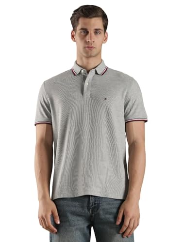 Image of Tommy Hilfiger Men Polo Cotton Regular Fit Shirt