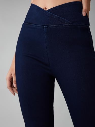 Image of Dolce Crudo Boot Cut High Rise Cropped Jeans for Women
