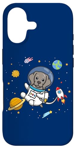 Cute Kawaii Kids Boys Girls Space Weimaraner Dog Lover �X�}�z�P�[�X iPhone 17 �p