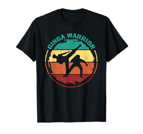 Ginga Guerrero brasileño artes marciales hombres retro Capoeira Camiseta