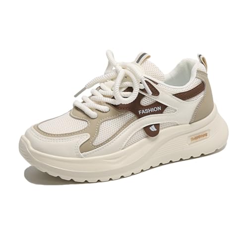 Spring schoolgirls Casual Sports mesh Breathable Thick-Soled heightened Shoes3