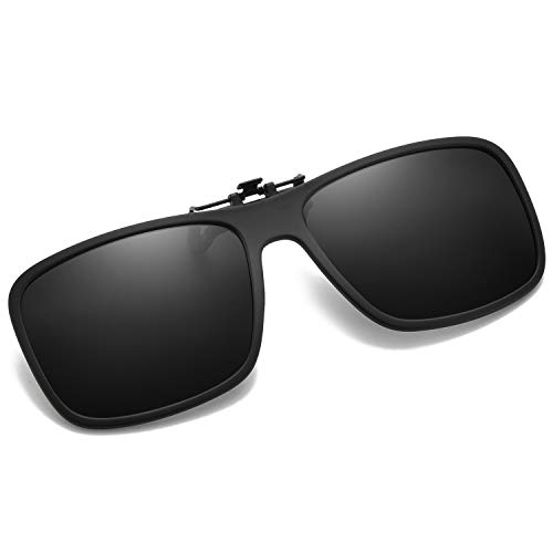 Clip-on Sunglasses Polarized Unisex Anti-Glare Driving Glasses Flip Up Design For Prescription Glasses