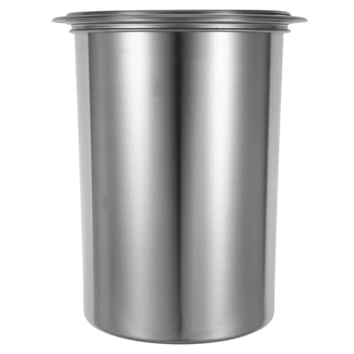 BESPORTBLE Cubo de Basura Empotrado para Encimera de Cocina Acero Inoxidable Resistente Tapa Abatible Ergonómica Juego de 3 Piezas para Hogar Restaurante y Oficina Compacto y