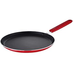 Sartenes Renberg Renberg Q2925 Sartén para Pancakes 24x1.8cm Aluminio prensado, inducción, Red Jazzy