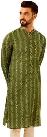 KISAH Men's Kurta - Textured - Indian Wedding Outfit for Men - Ideal for Weddings and Festivals