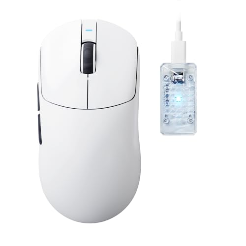 MAMBASNAKE X ATTACKSHARK X8ULTIMATE Mouse Da Gaming Wireless-Bianco