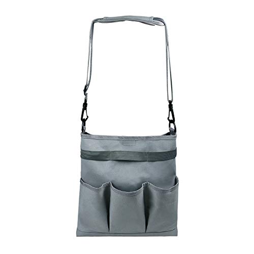EASJOY Gartenwerkzeug Tasche Schultertasche für Gartengeräte Set wasserdichte Aufbewahrungstasche mit 4 Taschen und Schultergürtel, Heim-Organizer für den Innen- und Außenbereich Cover
