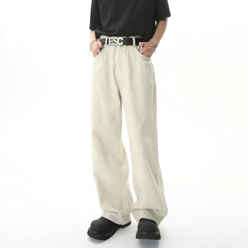 Jean ample style coréen taille mi-haute pour affiner la silhouette sans serrer les hanches - 2
