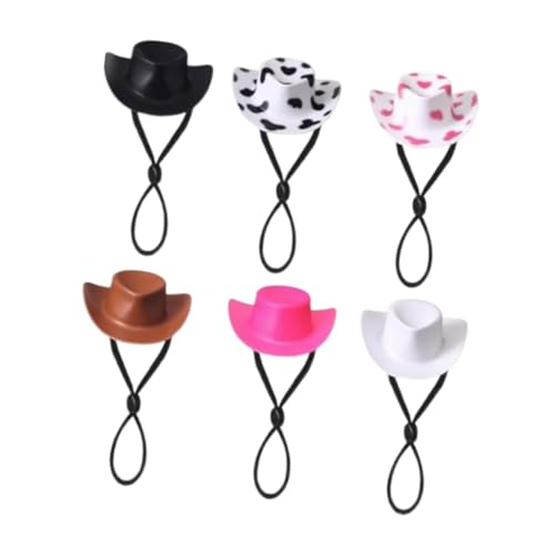 【Set di cappelli da 6 pezzi】: la confezione include sei adorabili cappellini, adatti per aggiungere fascino a piccole decorazioni o per stile