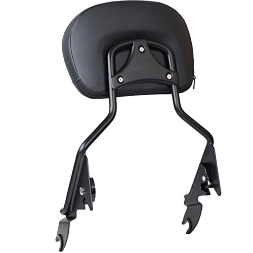 AUFER Detachable Upright Passenger Backrest Sissy Bar w/Pad Compatible With For Touring Road King Street Glide Electra Glide Road Glide FLHR FLHX FLHT FLTR 2009-2020（Black） - Thumbnail 5