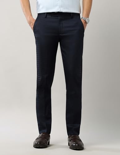 Image of Arrow Men's Mid Rise Slim Formal Trouser