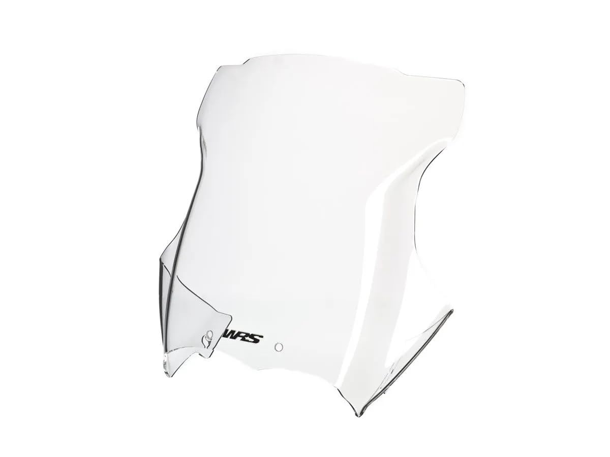 WRS Cupolino Parabrezza Trasparente, Doppio uso, per Moto, Finitura Trasparente, Plexiglass PMMA, 41 cm x 44 cm Compatibile per Moto (BMW) r1200gs - dal 2004-2012 - INTERMEDIO