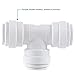 John Guest Speedfit 1/4 Inch Union Tee Connector, Push to Connect Plastic Plumbing Fitting, PP0208WP