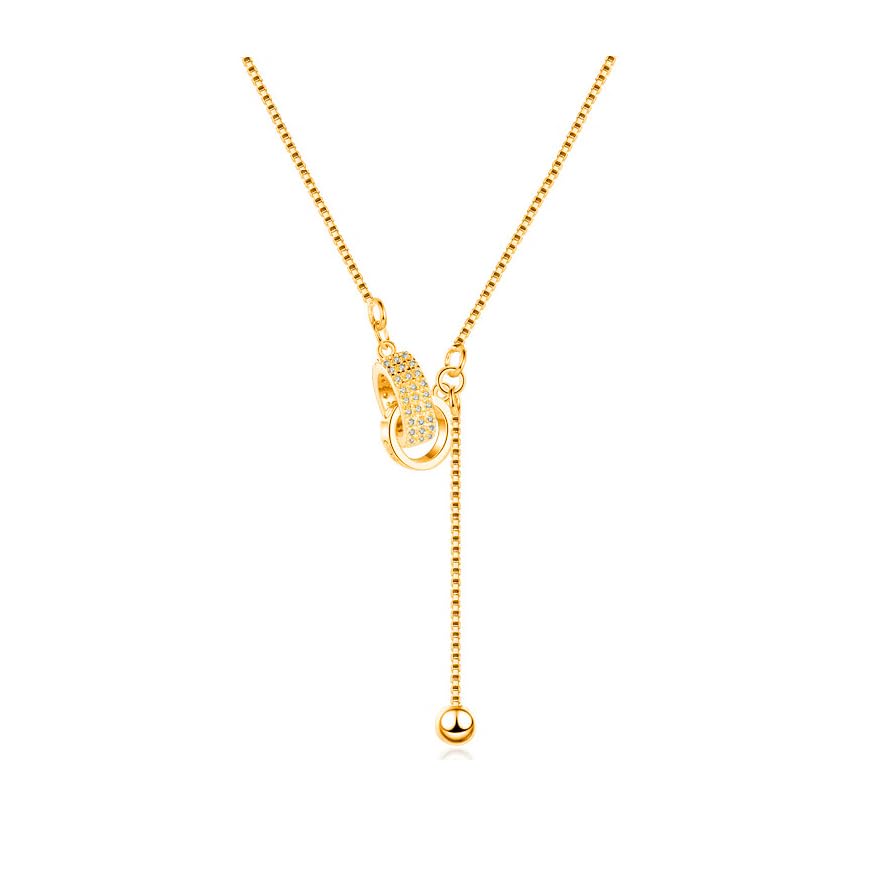 Dainty Gold Necklace for Women,18k Solid Gold Necklace,Perfect Anniversary Present for Wife & Mother Contains chain TP-20