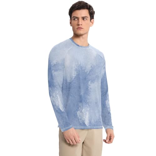 Sea Men's UPF 50+ Swim Shirts Elastic Comfort Mens Sun Shirts Protection Long Sleeve Hiking3