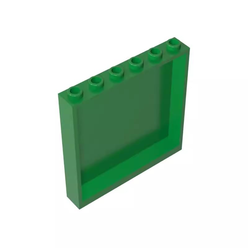 Gobricks 59349 Door Panel 1x6x5 10 Pieces GDS-773 Compatible with Lego Building Blocks Color:Green