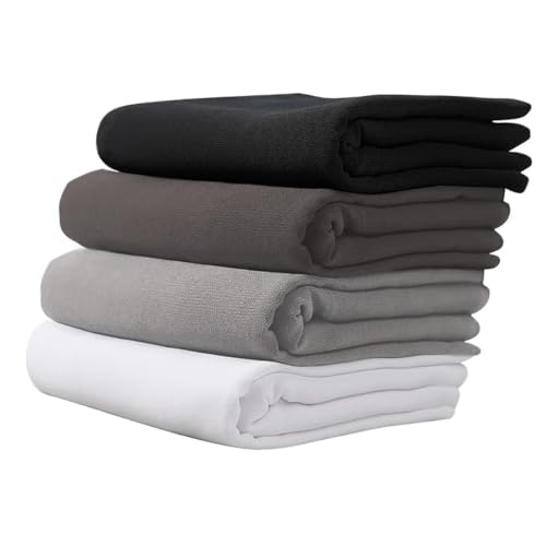Image of 4 PCS Muslim Women Soft Premium Solid Chiffon Hijab Scarves Shawl Long Scarf Wrap Scarves with Gift Box, Mix Color G, 175*70cm