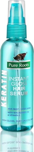 Image of Pure Roots Keratin Hair Serum - Deep Nourishment & Smooth Finish | Reduces Frizz & Split Ends | 50 ml