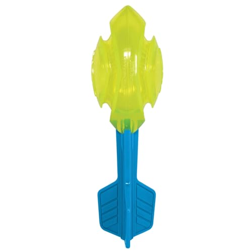 Nerf Hunde-Vortex-Ball mit lautem Quietscher, 30,5 cm, langlebiges interaktives Apportierspielzeug für Hunde, Hellblau/Grün