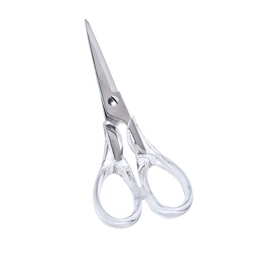 Stylish Acrylic Silver Multipurpose Scissors Stainless Steel 6.5