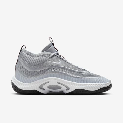 Nike Cosmic Unity 3 Basketball Shoes (DV2757-005, Flat Silver/Varsity Red/Cement Grey) Size 113