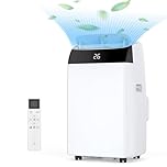 Condizionatore Portatile 12000 BTU, 4-in-1Climatizzatore Portatile Con Deumidificatore, Air Conditioner Con Display Digitale e Telecomando, Funzionamento Silenzioso, 24H Timer, Copertura 51 ㎡