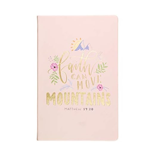 Eccolo Christian Writing Journal "Faith Can Move Mountains
