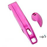 Vilgftyiet Aluminium-Rahmen-Faltschloss für Fahrradschloss mit Faltschnalle für Brompton für Fahrrad, leicht, 46 g, CNC-gefräste Legierung, Gelenkverschluss in Schwarz, Lila, Gelb, Rosa, Rot, Grün