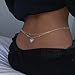 Silver Waist Chain Heart Belly Chain for the Waist Layered Sexy Silver Belly Sparkly Love Waist Body Jewelry for Women