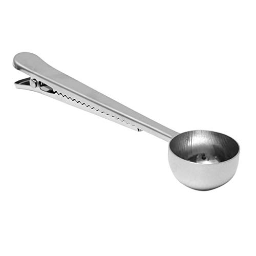 Cucchiai da Cucina Cucchiai in Acciaio Inox, utensile da Cucina con Clip di Tenuta Cucchiaino da caffè, Cucchiaio Creativo per misurare Il Gelato e Il Latte in Polvere