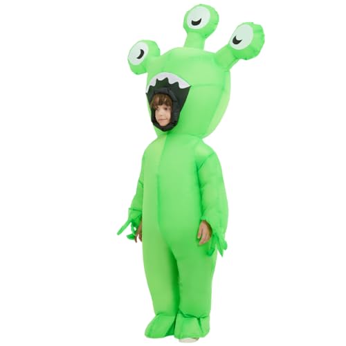 Disfraz inflable de alienígena para niños y adolescentes miniatura 5