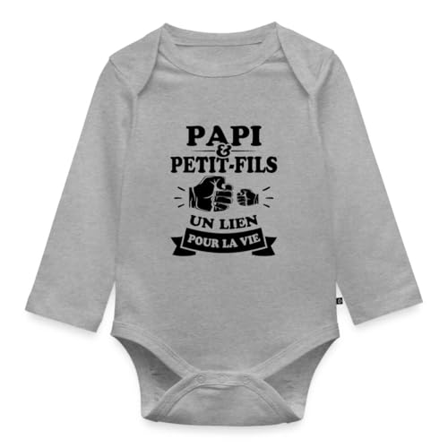 Body bébé bio Spreadshirt manches longues coton de haute qualité imprimé