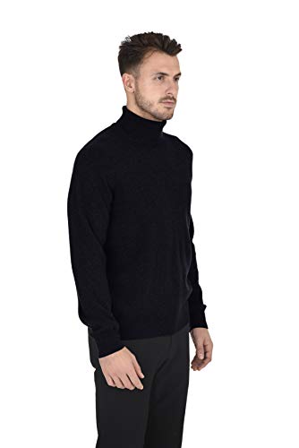 Cashmeren Men's Essential Knit Turtleneck Sweater 100% Merino Wool Long Sleeve Roll Neck Pullover2