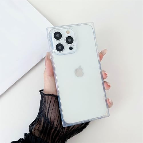 Coque transparente pour iPhone 15 Pro Max et modèles X à 14 avec finition couleur bonbon