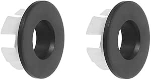 DEAKYNE 2 Pack Sink Overflow Ring Matte Black Bathroom Vanity Sink ...