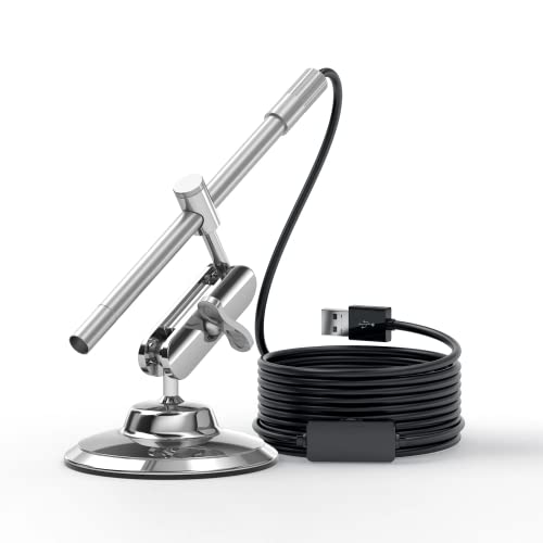 Borescopes MS100 inspect camera PORTABLE USB MICROSCOPE,2 IN 1 INTERFACE RECORD VIDEOS & TAKE PHOTOS 8 LED LIGHTS 10X - 200X�iTSM