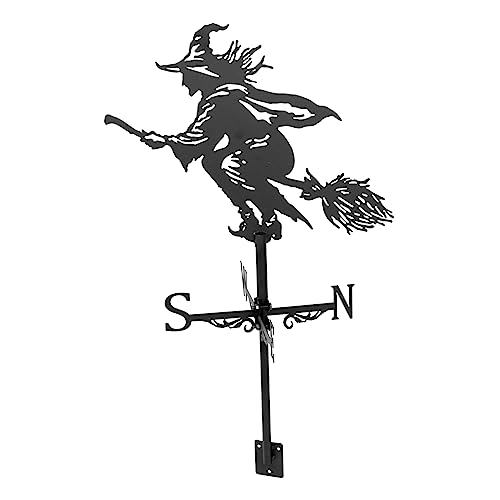 Toyvian Wetterfahne Metall Hexen Windrichtungsanzeiger Für Garten Dachmontage Bauernhaus Outdoor Wetterbeständig Toyvian Wetterfahne Metall Hexen Windrichtungsanzeiger Für Garten Dachmontage Bauernhaus Outdoor Wetterbeständig