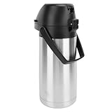 Jenngaoo Thermoskanne mit Pumpe 1,9 Liter aus Edelstahl, Isolierte Kaffee und Heißgetränke Pumpkanne, Hält 24h Heiß, 36h Kalt für Büro, Party und Events, für Schokoladengetränke