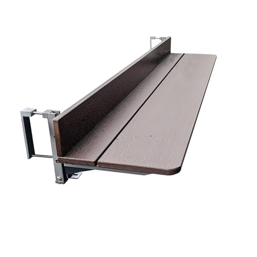 Table de bar suspendue sur rail pour aménager un garde-corps étroit