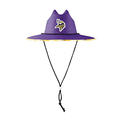 Image of FOCO Minnesota Vikings NFL Team Color Straw Hat