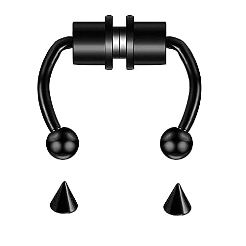 Faux Septum Nasenringe Hufeisen, magnetischer Septum Ring, Wiederverwendbare Faux Septum Ringe Gefälscht Hufeisen Ring Cover