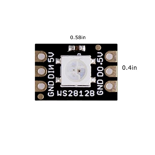 Placa de desarrollo WS2812 5050 tira de luz 6x8 bits DC5V para Raspberry Pi 5