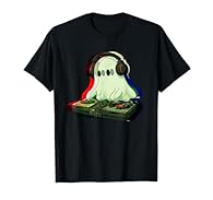 Get into the Halloween groove with this Ghost DJ attire, perfect for house music enthusiasts and party-goers. Featuring a spectral DJ spinning tracks, it's ideal for Halloween parties, club nights, or any spooky-themed event. This attire is for those...