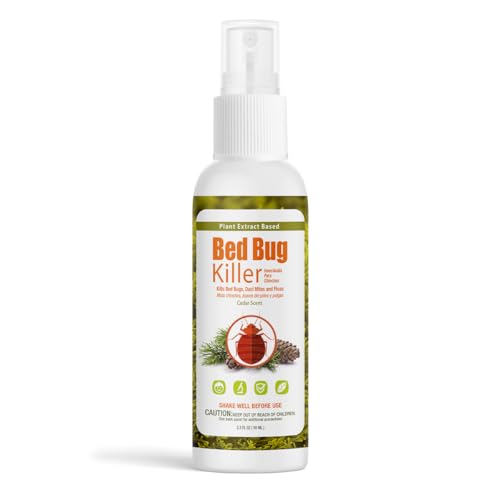 Bed Bug Killer 3 oz EcoVenger by EcoRaider,Travel Size,100% Kill Efficacy, Bedbugs & Mites, Eggs &...