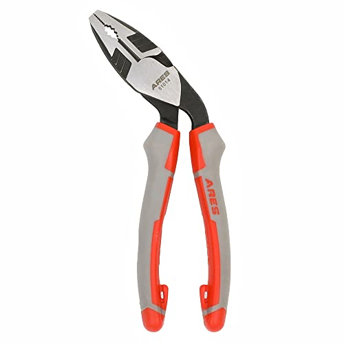 Ares 51014 – 7.5-Inch Angled Head Linesman Pliers – Double Injection Handles Provides Superior Grip Control And Strength – Offset Angled Head Offers Increased Access And Leverage #TOP5