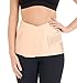 Herzmutter Bauchbinde-Bauchweggürtel-Bauchband - rückbildungsunterstützend - nach Geburt-Schwangerschaft-Kaiserschnitt-OP - stufenlos verstellbares Korsett - 3500 (Beige, L)